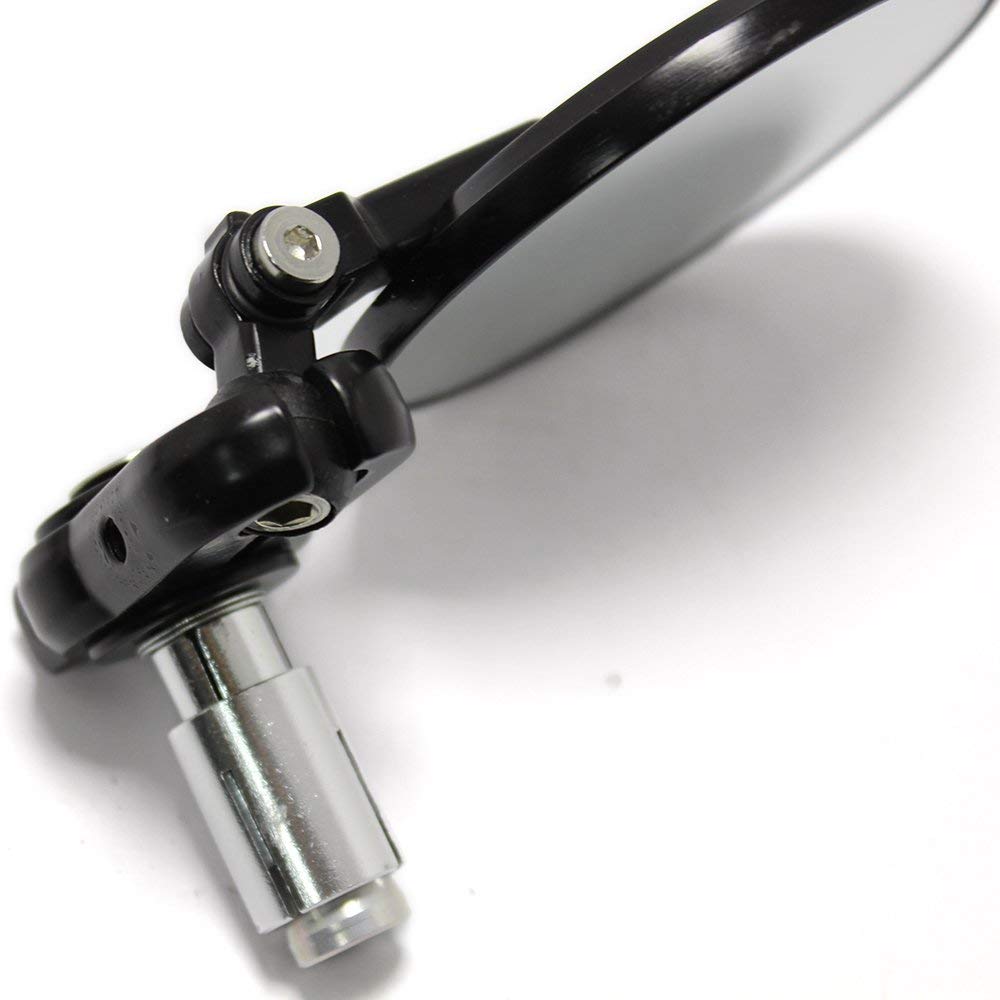 Zpětné zrcátko Karun pro motocykl, Univerzální zpětné zrcátko pro motocykl, Zrcátko do konce řídítek, CNC kulatý tvar, Levé a