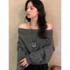 and American Style ~ Niche Design U-Shaped Horseshoe Necklace for Women, Long Simple Sweater Chain, Light Luxury, High-End Feel, Exaggerated Accessory