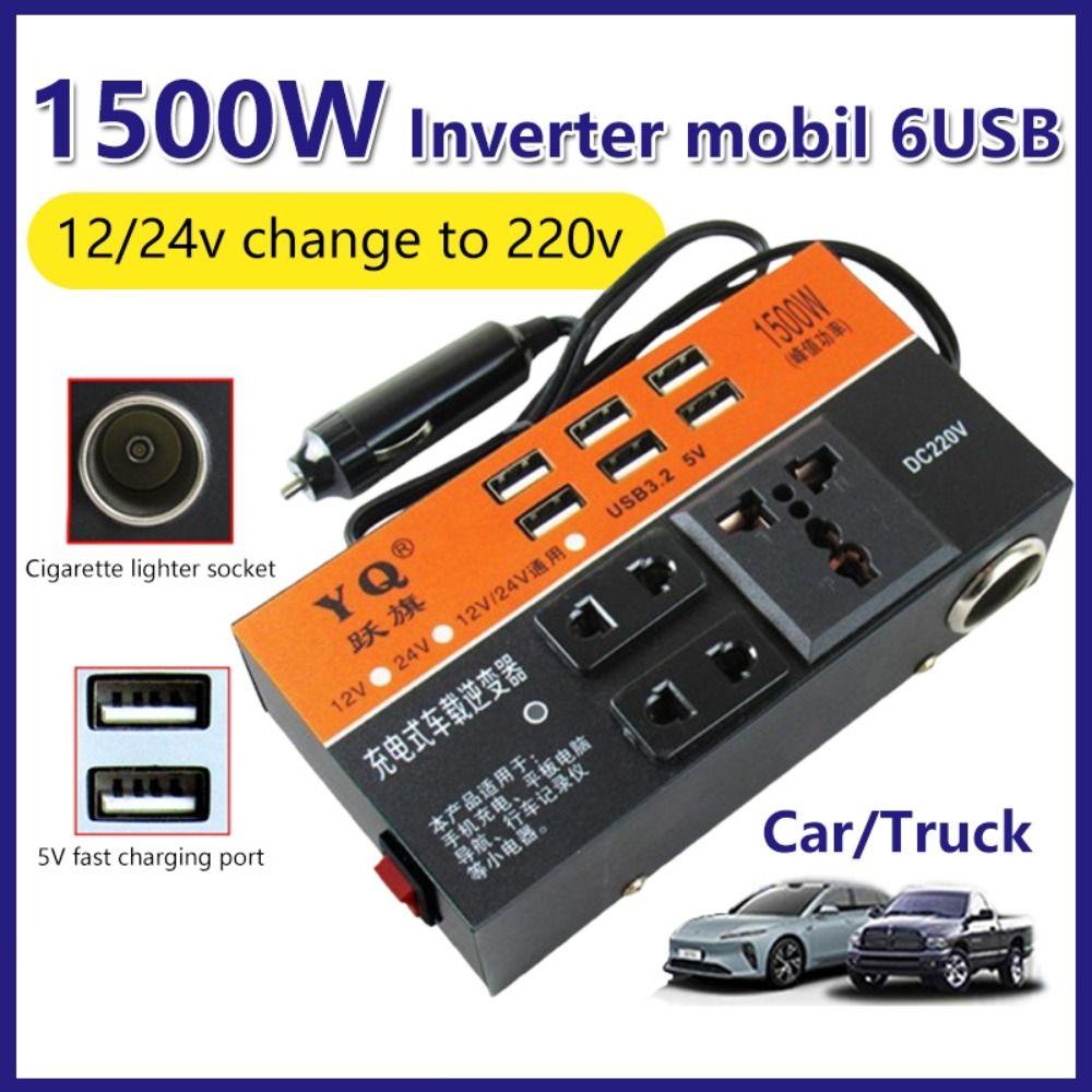Universal Power Adapter High Power Car Converter Socket Portable Automotive Charger Inverter