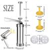 Stainless Steel Cake Cream Decorating Gun Sets Cookie Making Machine Nozzles Mold Pastry Syringe Extruder Kitchen Baking Tools