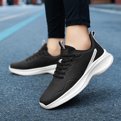 Lederschuhe Frühling und Herbst Niedrig geschnitten Schnürung Bequem Lässig Sportschuhe Weiche Sohle Rutschfest Reise Laufschuhe