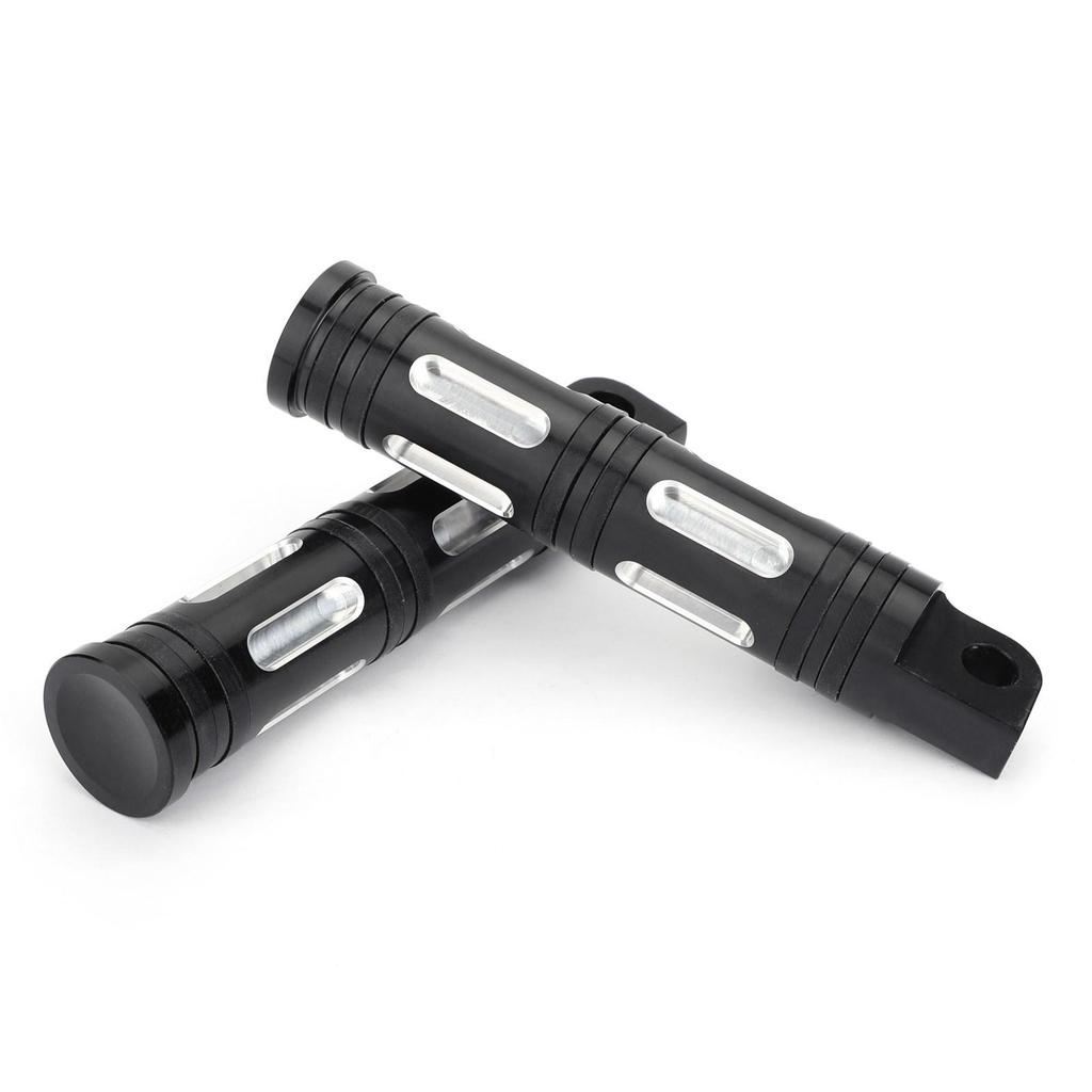 CNC Cut Motorcycle Black Foot Pegs For Harley Chopper Touring Sportster