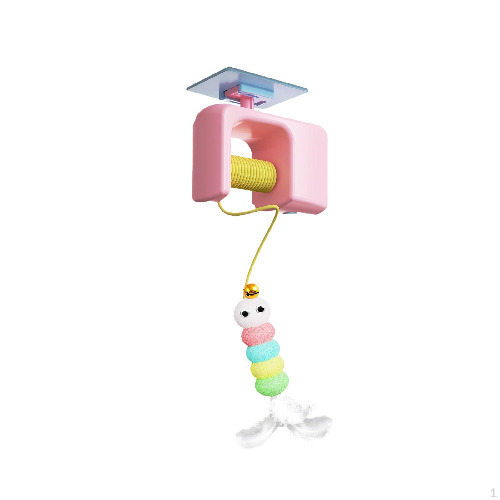 

Automatic Cat Teaser Game with Feather And Elastic Rope for Cats розовый