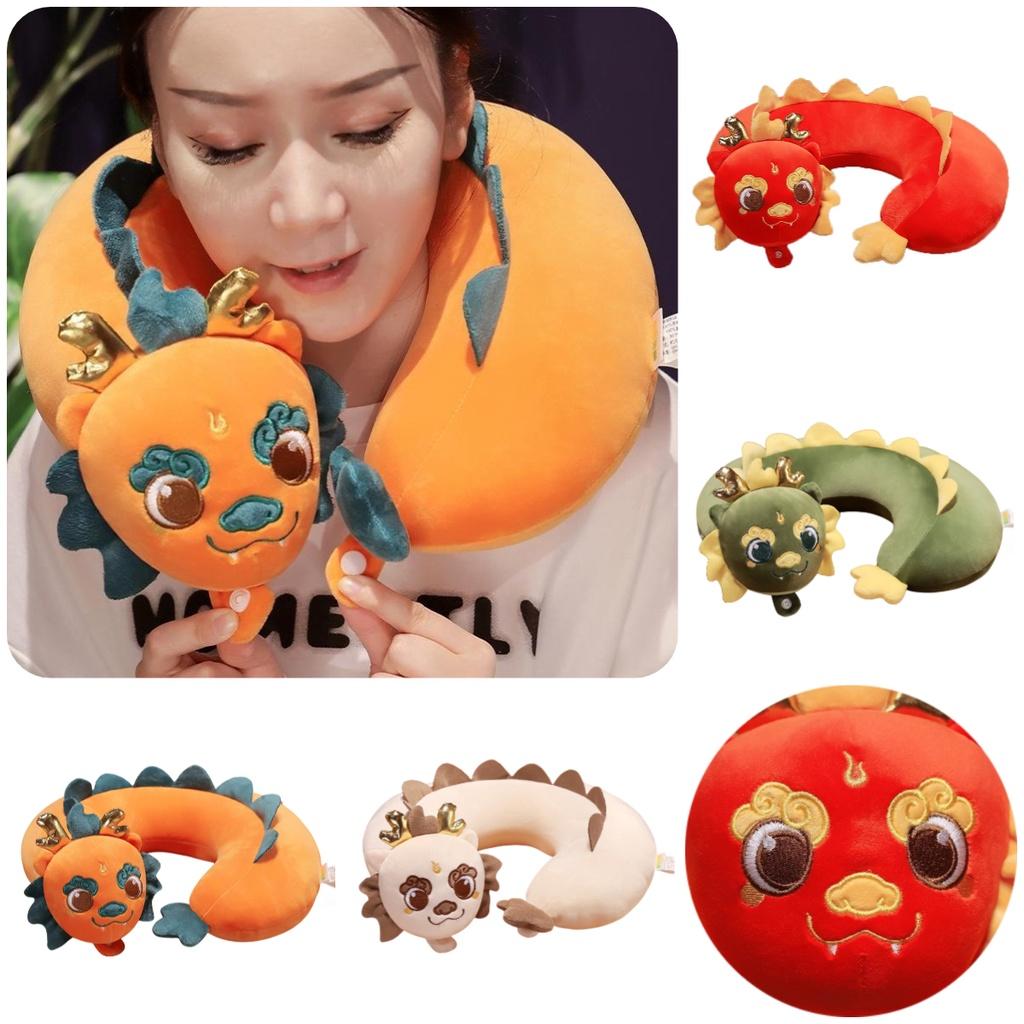 Wholesale Dragon Luck U-shaped Neck Pillow Ideal Gift For New Year And Festivals