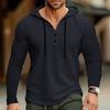 Fall Spring Men Shirt Hooded Drawstring Long Sleeves Pullover Thin Solid Color Mid Length Casual Daily Wear Work School Sport Top