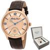 Edmond Automatic 3D Leather Strap Orange Dial AC1886PSL Men's Watch With Gift Set