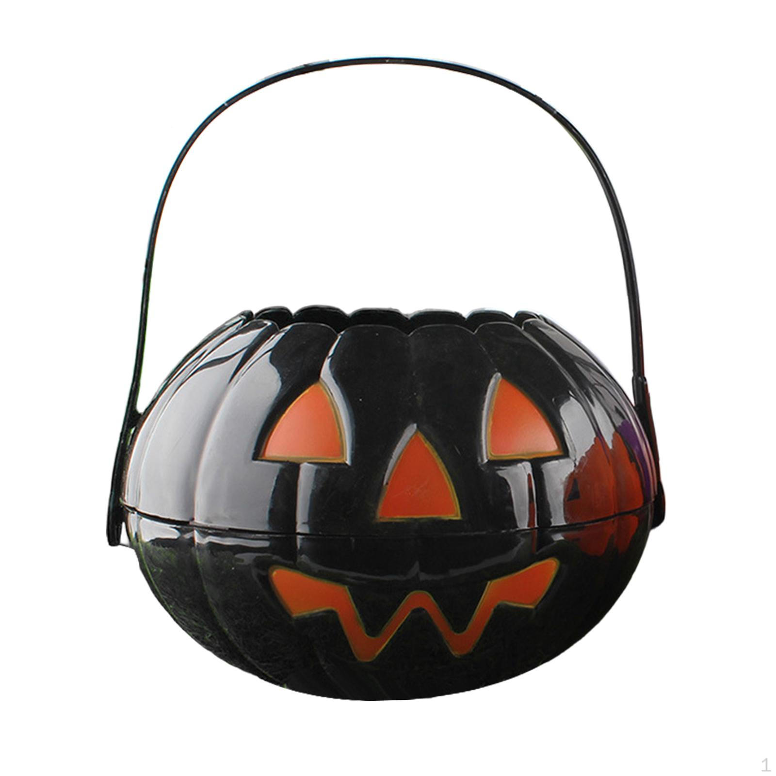 

Halloween Candy Bucket Container, Decoration, with Handle, Holder, чёрный