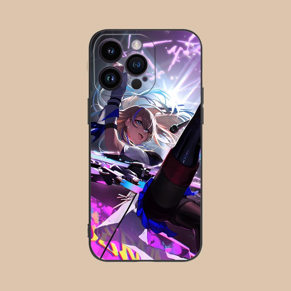 

HSR Serval Matte TPU Mobile Phone Case for iPhone 17 16 15 14 13 12 11 X XR XS 8 7 Air Pro Max Plus Mini Colorful Cover iPhone17