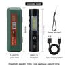 KDULIT Portable Zoomable Strong Light LED Flashlight with Gift Box USB Rechargeable Outdoor Camping Hunting Emergency Torch