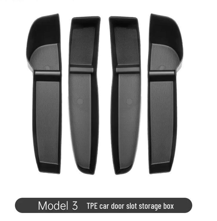 Tesla Model 3 Silicone Door Storage Box TPE Accessories