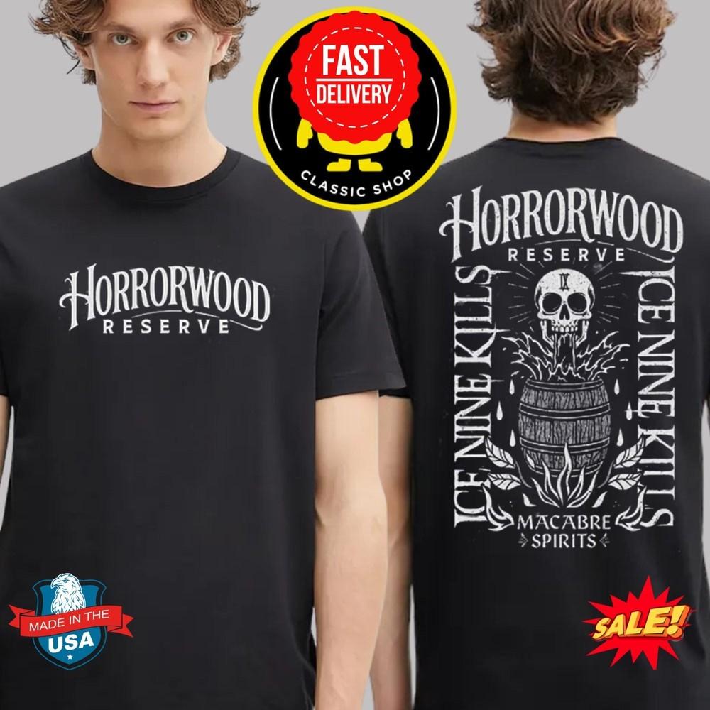 Ice Nine Kills X The Laugh Track Horrorwood Reserve Винтажная двусторонняя футболка S