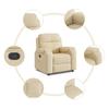 Cream Fabric Relaxation Armchair
