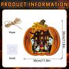 Cartoon Ghost Halloween Pumpkin Light-up Signage Lighted Pumpkin LED Lamp Wall Hanging Plaque Multi-functional Scenery Layout