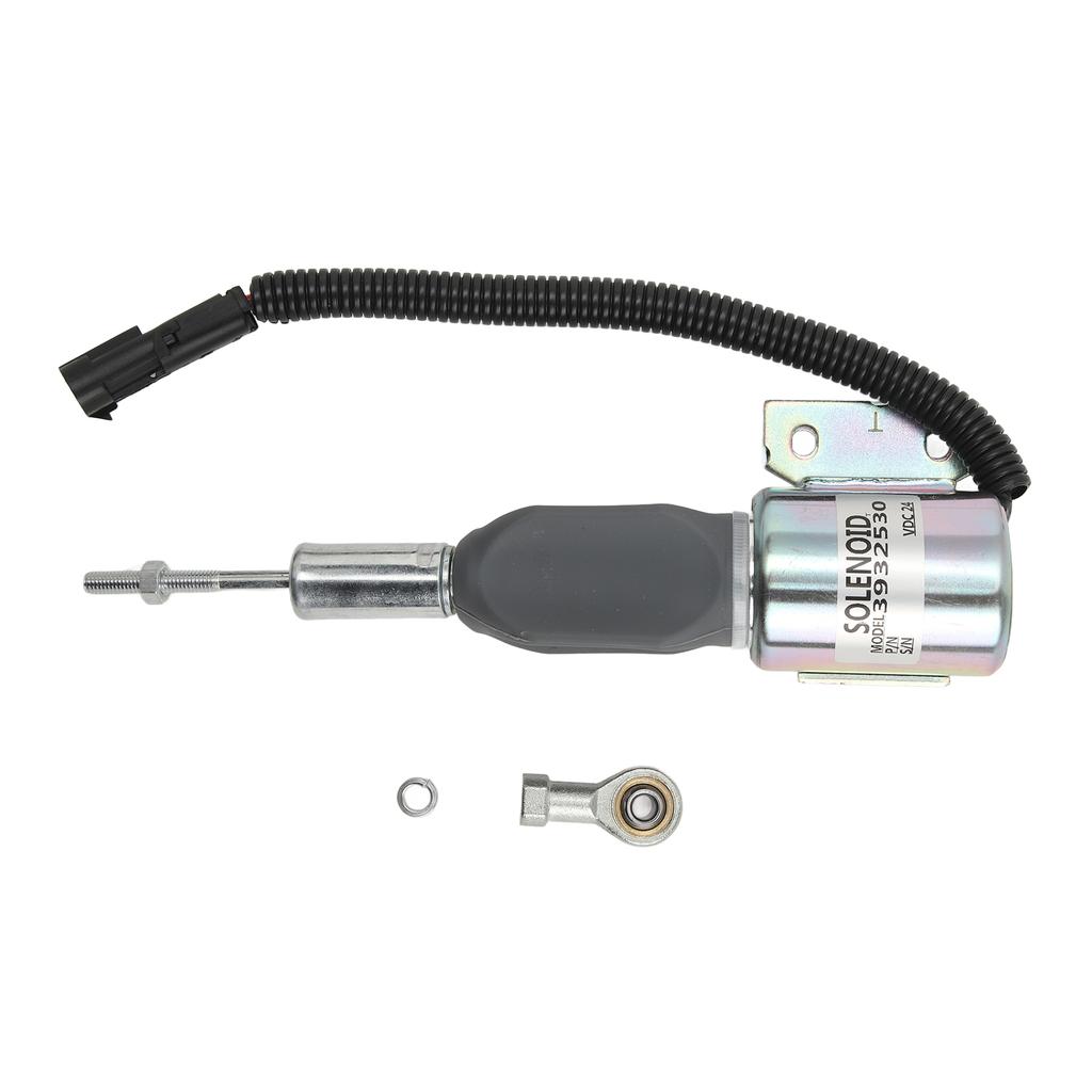 24V Engine Diesel Shut Off Solenoid 3932530 Fuel Shutdown Flameout Solenoid Replacement for Cummins