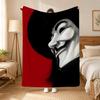 V for Vendetta Movie Throw 240g Flannel Blanket, Suitable for Sofas, Beds, Offices,  Exquisite Gift Blankets