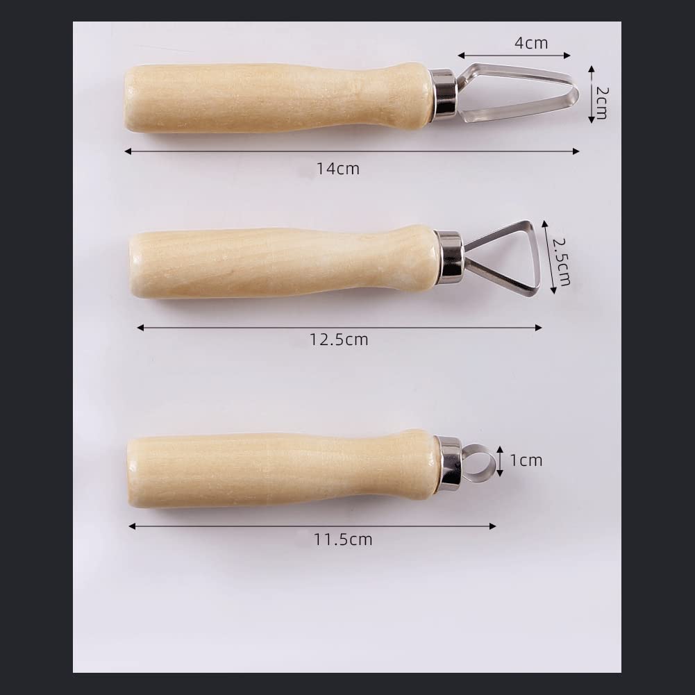 Atyhao Set of Sculpting Pottery Clay DIY Wax Pottery Shaper Sculpting Clay Sculpting Modeling Pottery Clay Craft DIY Handmade Clay Sculpting Tool Set