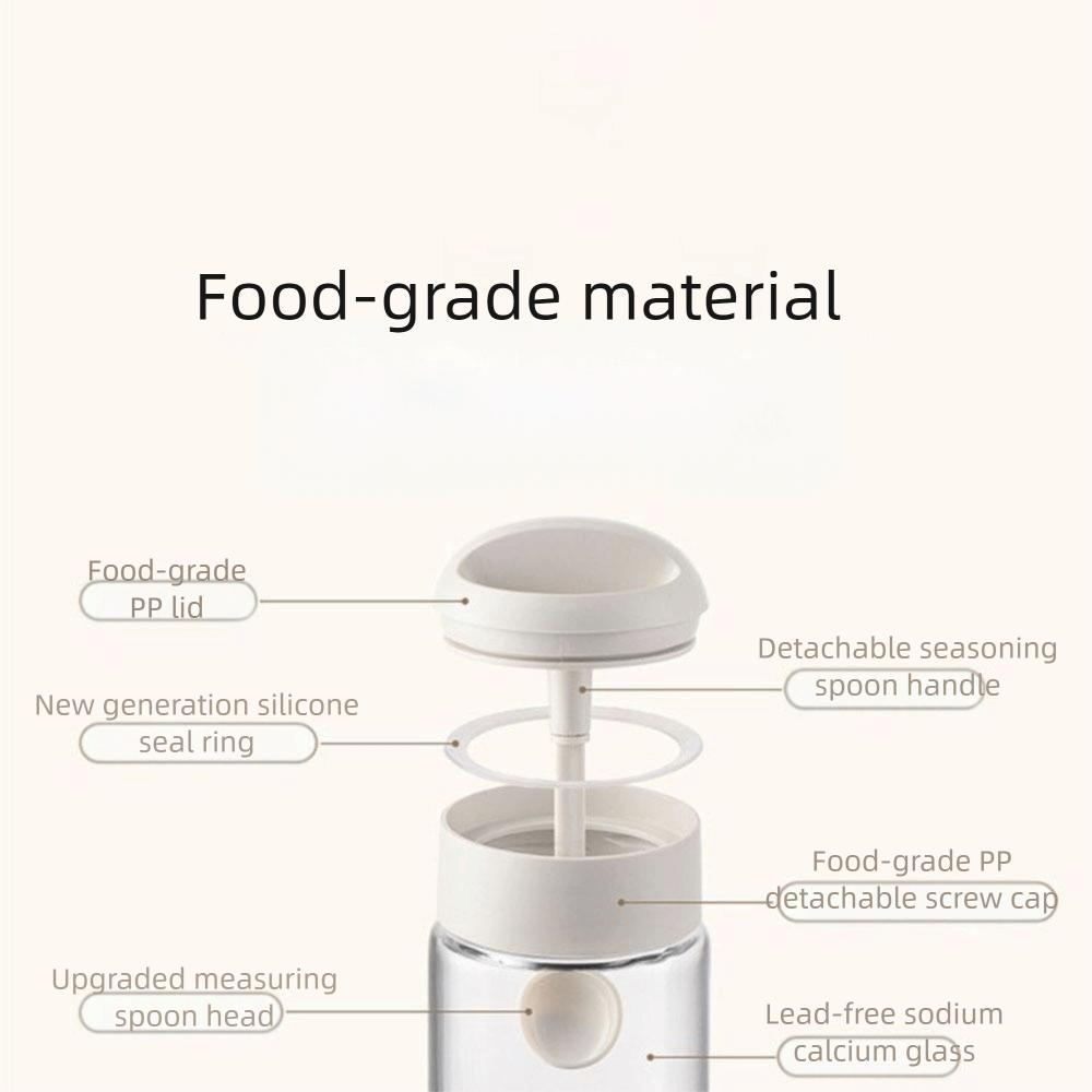 4 Stück Versiegelter Glas-Gewürzbehälter Feuchtigkeitsdichte Gewürzflasche Mehrzweck-Gewürzbox Restaurant