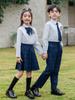 British College-Style Kindergarten & Primary School Uniform Set: Spring/Autumn Suit for Boys & Girls, Three-Piece.