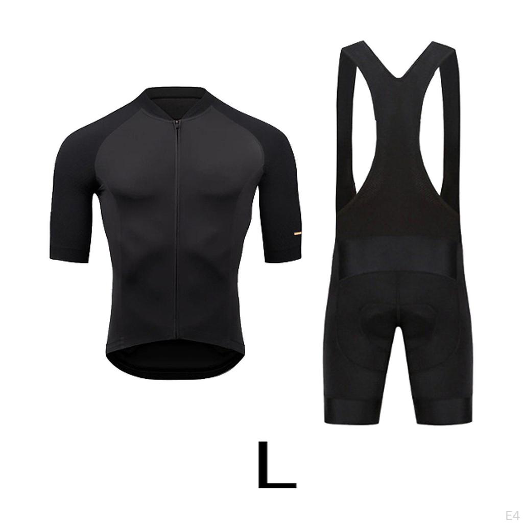 Radtrikot-Set Trägerhose Fahrrad-Sportbekleidung Rennrad-Shirt für Spiele-Enthusiasten