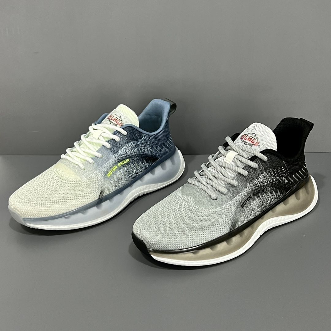 Новые мужские беговые спортивные дышащие повседневные кроссовки на толстой подошве — фото 6