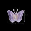 6pcs Double Layer Pearl Mesh Lace Butterfly Patches For Clothes Sewing Supplies DIY Hair Clip Accessories Butterfly Appliques