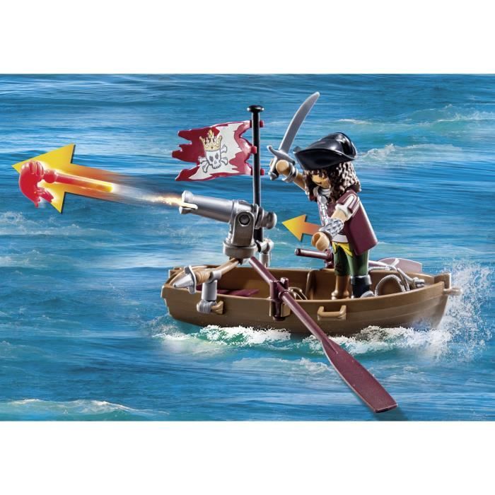 Playmobil 71419 pirate avec pieuvre géante, les pirates, 44 pièces, dès 4 ans