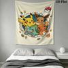 Pokemon Wall Tapestry Aesthetic Wall Hanging Printed Fabric Blanket Decorative Tapestries for Bedroom Living Room Home Decor