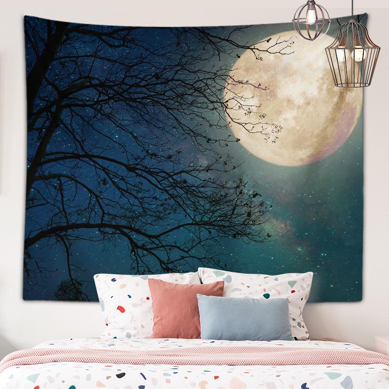 Tapiserie cu vedere la apus de soare la plajă, flori de floarea soarelui, artă de perete, tapiserie, decor estetic, pentru dormitor, sufragerie, decor acasă