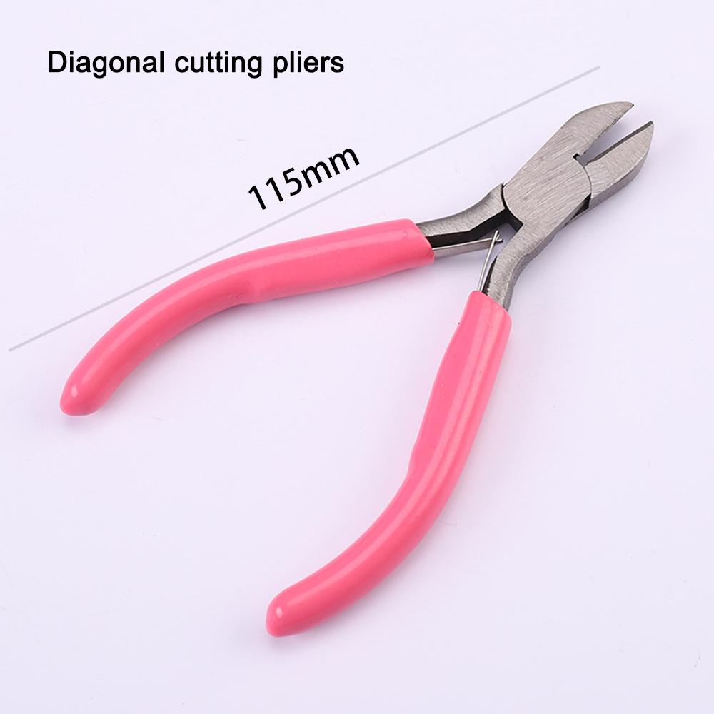 First Jewelry Jewelry Pliers Set of 4 Blue Needle-nosed Pliers Purple Round Nose Pliers Black Curved Nose Pliers