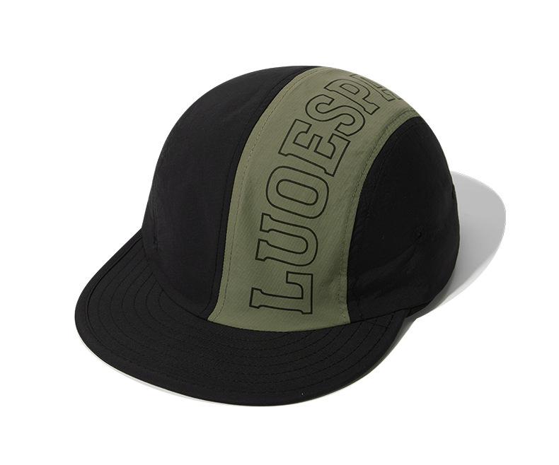 

Summer flat edge contrasting color children s cap girl quick-drying sunshade outdoor thin boys short-brimmed mountaineering hat Adult чорний