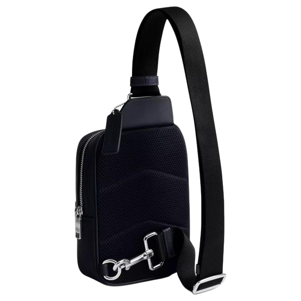 Coach Racer 15 Iconic Camouflage Print Adjustable Shoulder Strap Coated Canvas And Smooth Calfskin Crossbody Bag Mini Men Crossbody Bag CDC19-SVBLM