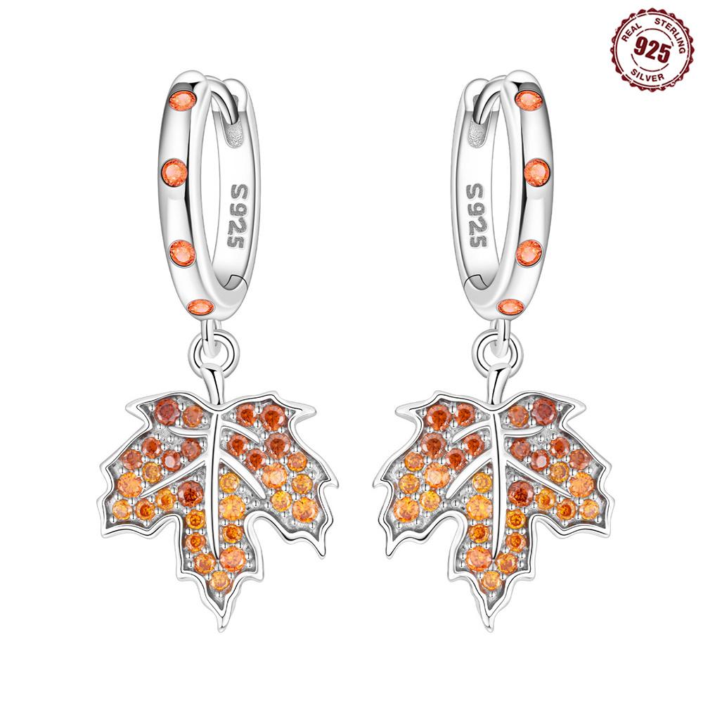 925 Sterling Kupfer kreative rosa Kronen Ohrringe, elegante und schlichte Ohrringe, Zirkon gefertigt für den täglichen Gebrauch und zur Präsentation