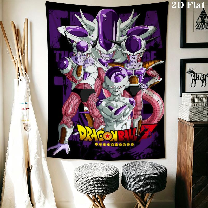 Dragon Ball Wall Tapestry Aesthetic Wall Hanging Printed Fabric Blanket Decorative Tapestries For Bedroom Living Room Home Decor