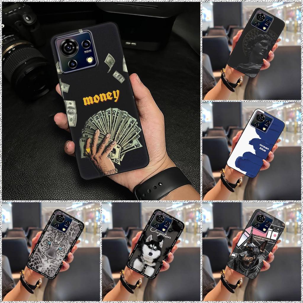 Phone Pouch Dirt-resistant Phone Case For ZTE Blade V50 Vita Graffiti Soft case Durable Anti-knock Silicone Cartoon Cute