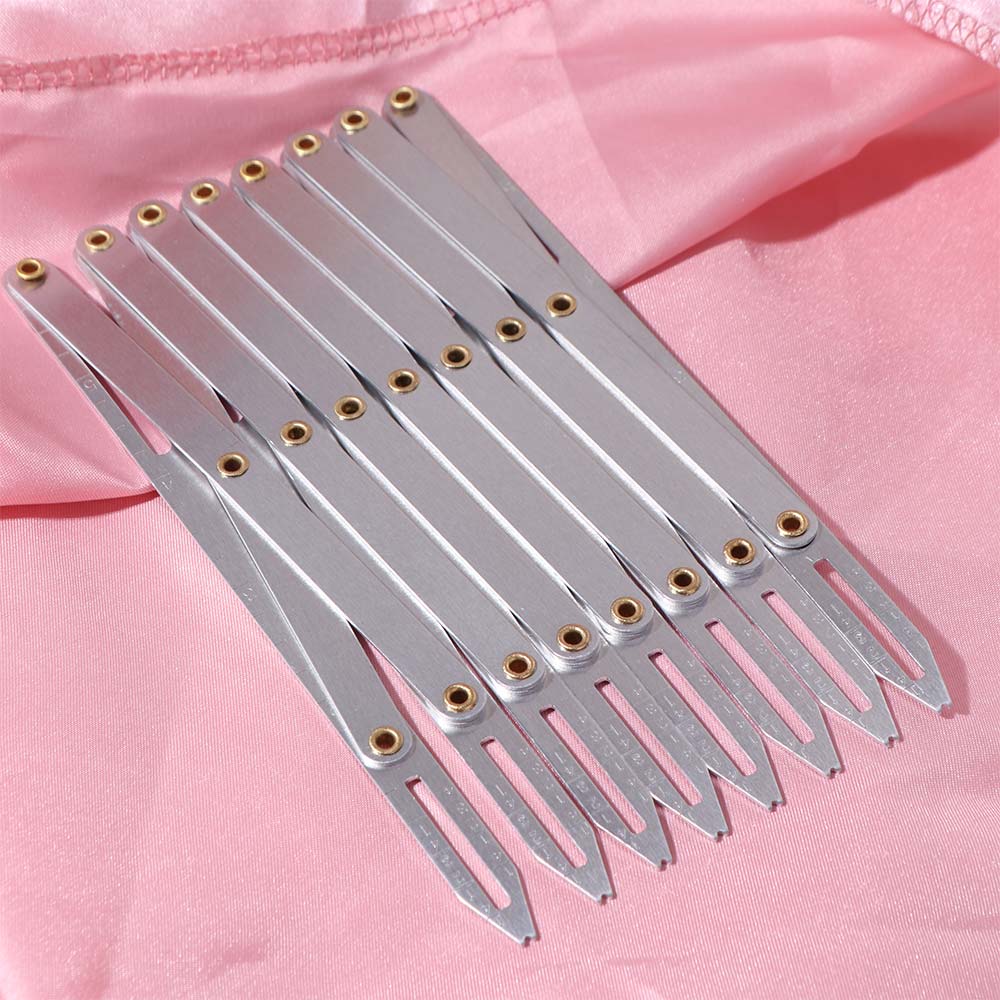 Adjustable Length Expanding Rule Buttonhole Mark Isometric Divider Sewing Gauge Tool DIY Multifunctional