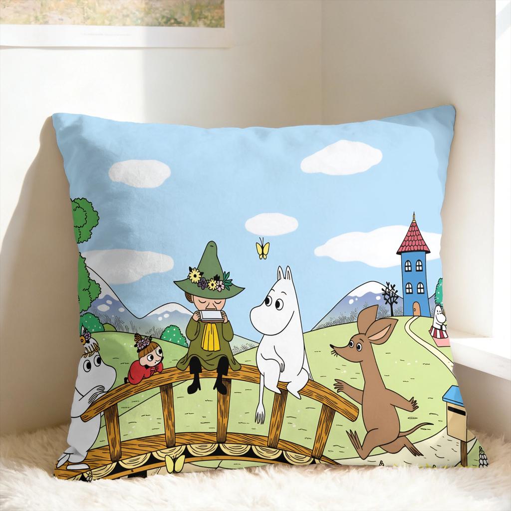 Cute M-Moomins Pillow Cover Soft Cushion Cover Funny Pillow Case For Wedding Party Home Decor