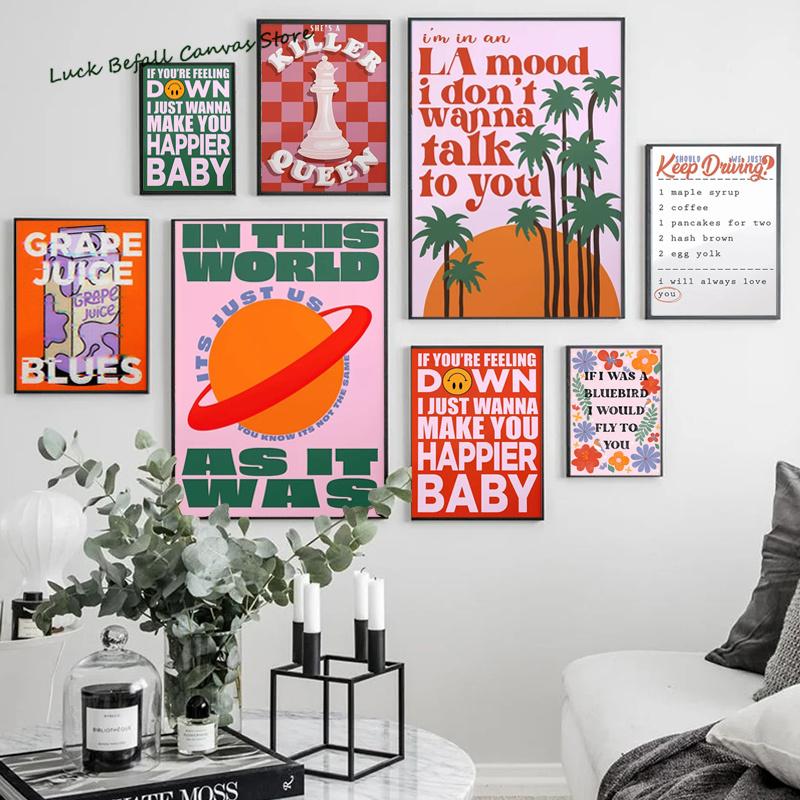 Harris Styles Lyrics Poster Daylight Fine Line Album Canvas Painting Modern Music Singer Wall Art Prints Pictures for Home Decor