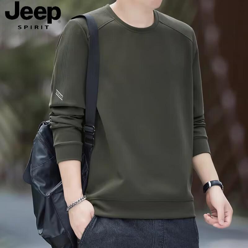 

JEEP SPIRIT Men s Long-Sleeve Casual Pullover Sweatshirt 2XL