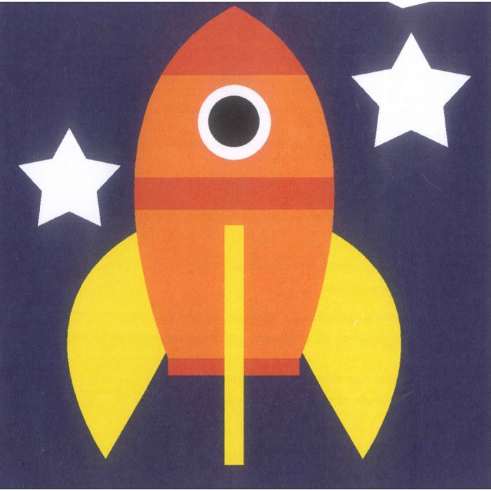 Kit de canevas pour enfant Seg de Paris motif fusée