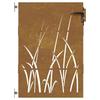 Garden Gate 85 X 150 Cm Corten Steel Grass Design