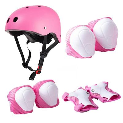 Children's Seven-Piece Skateboard and Bike Protective Gear Set: Helmet, Hand Guards, Elbow Pads, Knee Pads for Boys and Girls.