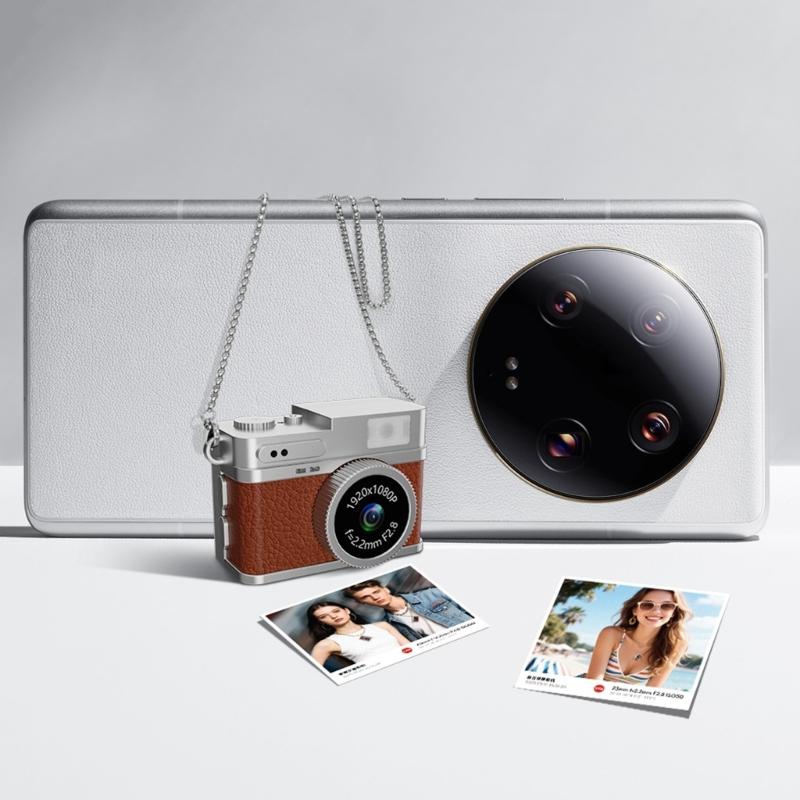 Compact Vintage Digital Camera For Travel 1080P 30FPS Recording Lightweight Design Built In 180mAh Battery Easy Operation