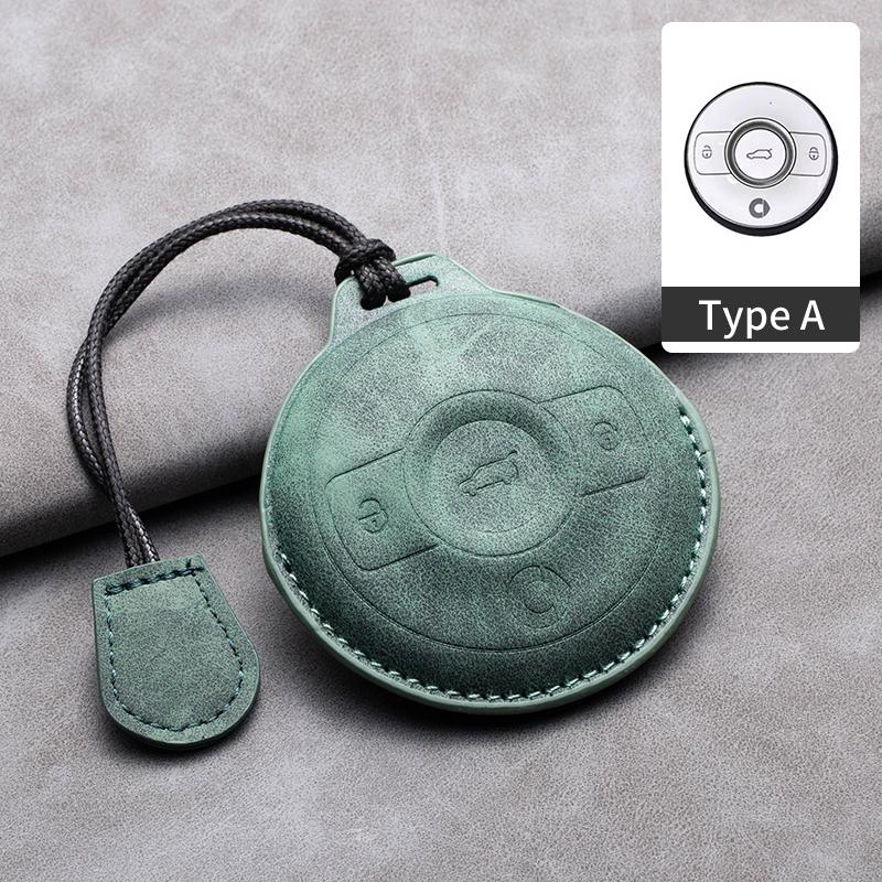 

Sheepskin Car Key Case Cover For Mercedes Benz Smart Fortwo 1 BRABUS 1 Benz SMART 2022 2023 Protector Holder Shell Accessories