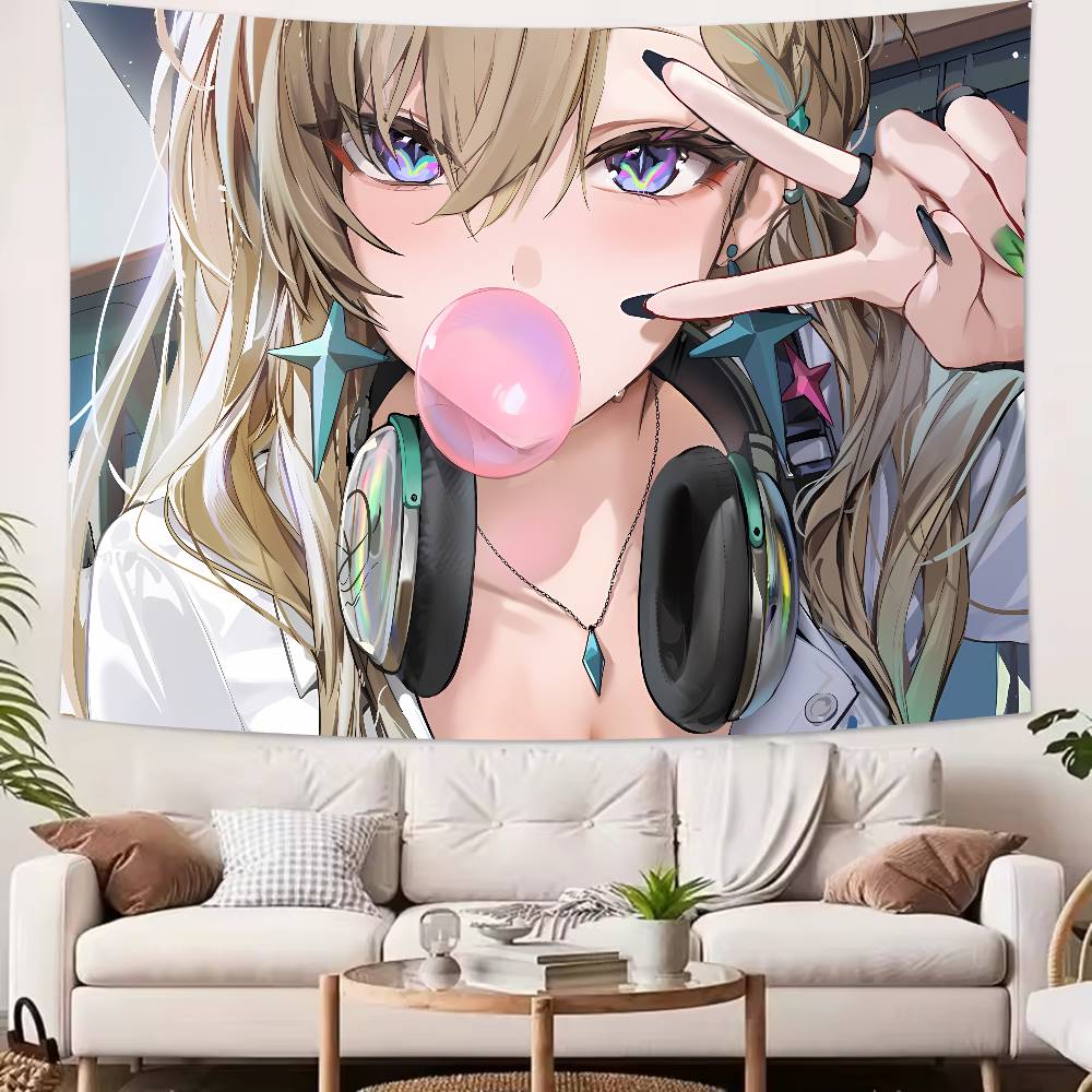 Large Fashion Pretty Hot Girl Lynae Tapestry Decoration Bedroom Dormitory Background Cloth Home Party Living Room Club Tapestry