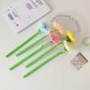 Silicone Writing Pen Simulated Gardenia Wedding Sign-in Pen DIY Floral Gel Pen  for Student's Gift