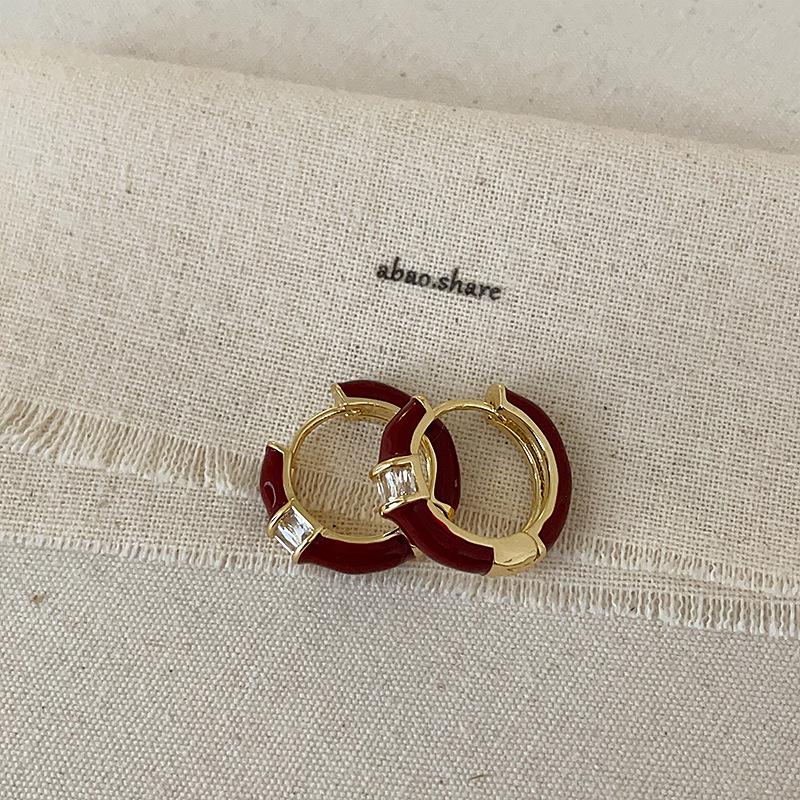 Ancola Zircon Bamboo Ear Cuffs - Women's Elegant Retro Earrings