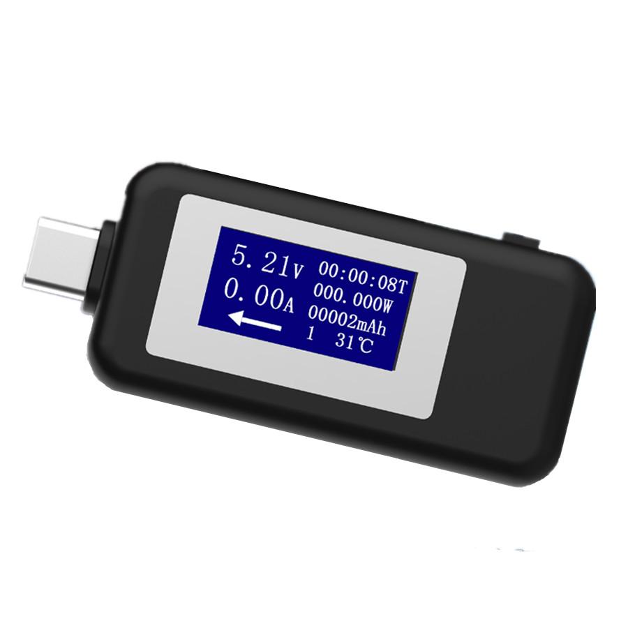 USB Type C USB Tester LCD Digital Voltage Current Meter Voltmeter Amp Volt Ammeter Detector Power Bank Charger Indicator