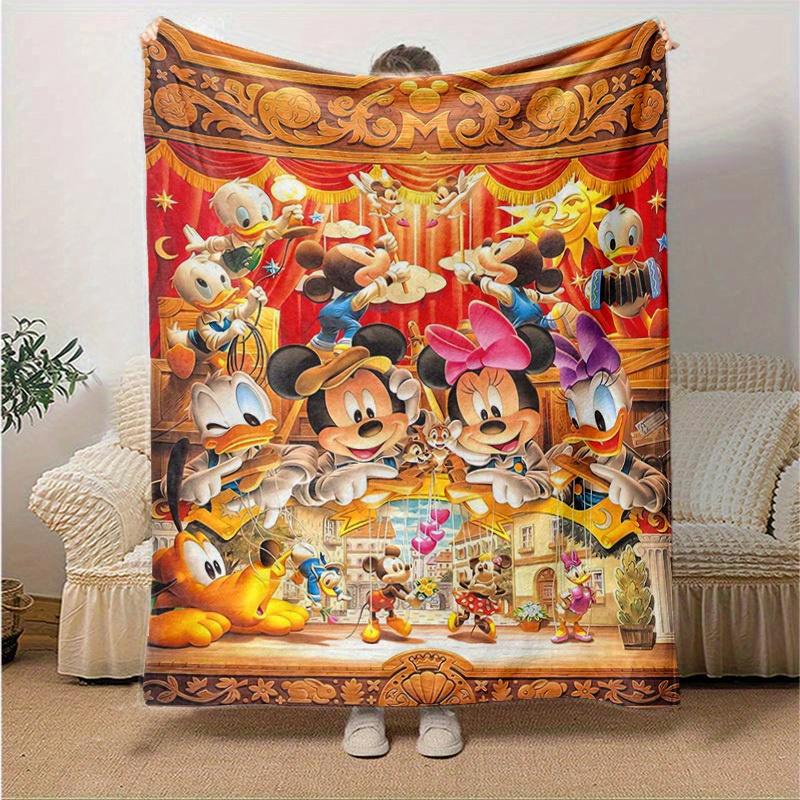 1 stuks, Disney Woondecoratie, Flanellen Plaid, Woonkamer, Slaapkamer en Meer! Perfect als cadeau of voor buiten