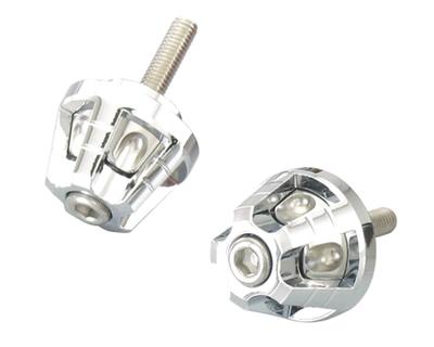 KITACO Union Lenkerendkappen-Set für links und Verchromt (1 rechts) GROM/Giorno/Tact usw.. 506-1157240