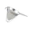 Feinmaschiger konischer Sieb aus Edelstahl, verstärktes Brühesieb mit Griff für Tee, Kaffee und Suppen-Filtration